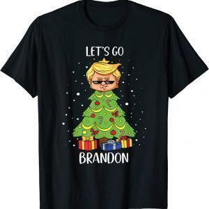 Let's Go Bradon Donald Trump Christmas Tree Sweater Classic Shirt
