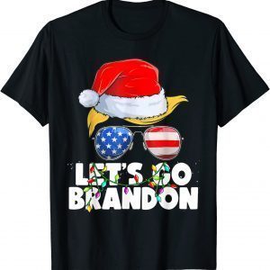 Let's Go Brandon Chant Christmas Santa Patriotics 2022 Shirt