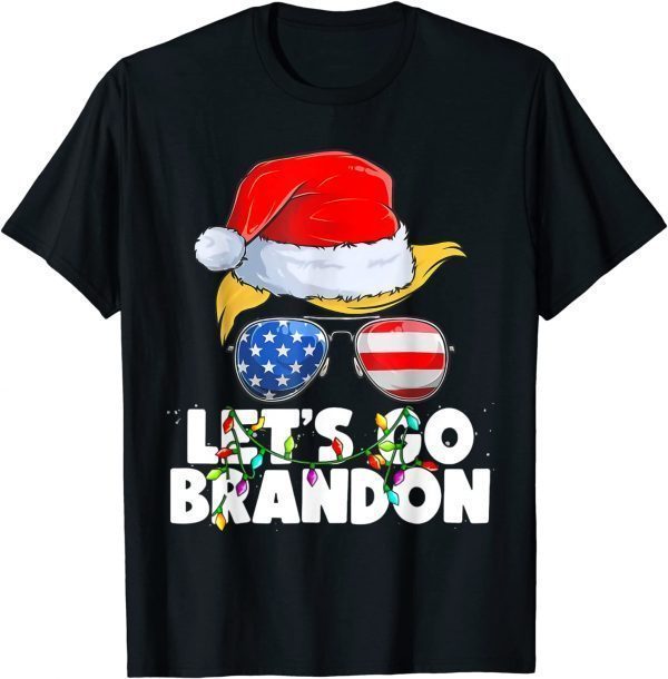 Let's Go Brandon Chant Christmas Santa Patriotics 2022 Shirt