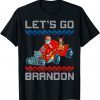 Let's Go Brandon Santa Reindeer Ugly Christmas Sweater 2022 Shirt