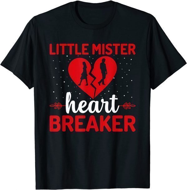 Little Mister Heart Breaker Valentine's Day Love Hearts Classic Shirt