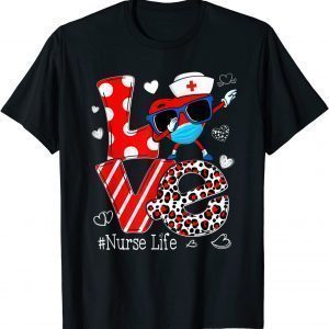 Love Dabbing Heart Nursing Nurse Life Valentines 2022 Shirt