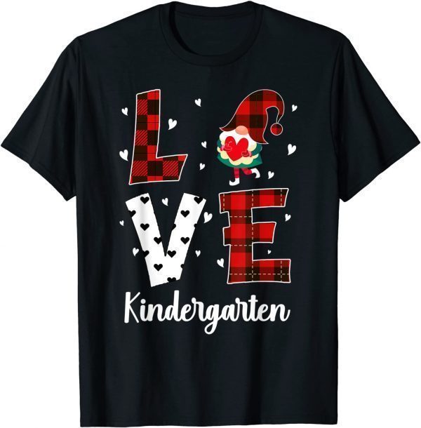 Love Leopard Teacher 100 Days Of Gnomes Kindergarten Outfits 2022 Shirt