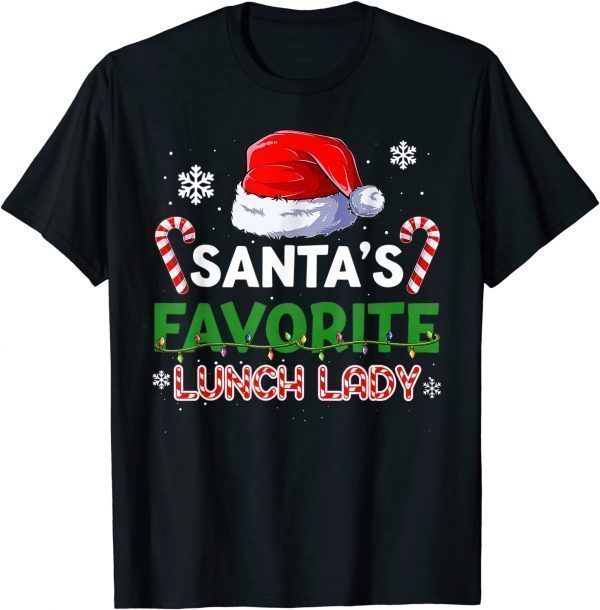 Lunch Lady Merry Christmas Xmas Alphabet Santa’s Favorite Unisex Shirt