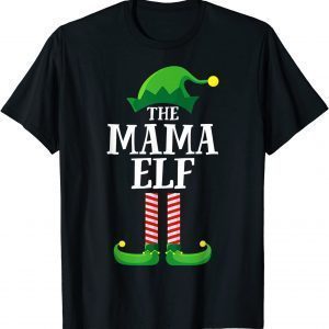 Mama Elf Matching Family Group Christmas Party Pajama Gift Shirt