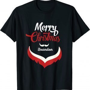 Merry Christmas Bransdon Brandon Christmas Santa cool Beard Classic Shirt