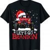 Merry Christmas Let's Go Branson Brandon Santa Hat Classic Shirt