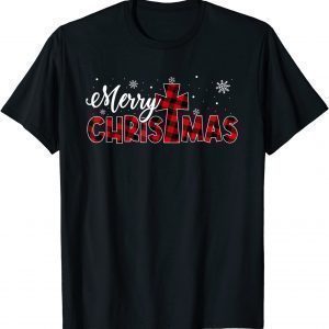 Merry Christmas Shirt Christians Buffalo Plaid Pajamas Classic Shirt