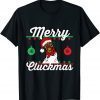 Merry Cluckmas Funny Chicken Christmas Retro Vintage Classic Shirt