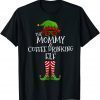 Mommy and Coffee Drinking Elf Matching Family Xmas Pajama 2022 Shirt