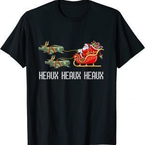 Pajama Santa Alligator Reindeer Heaux Heaux Heaux Christmas 2022 Shirt