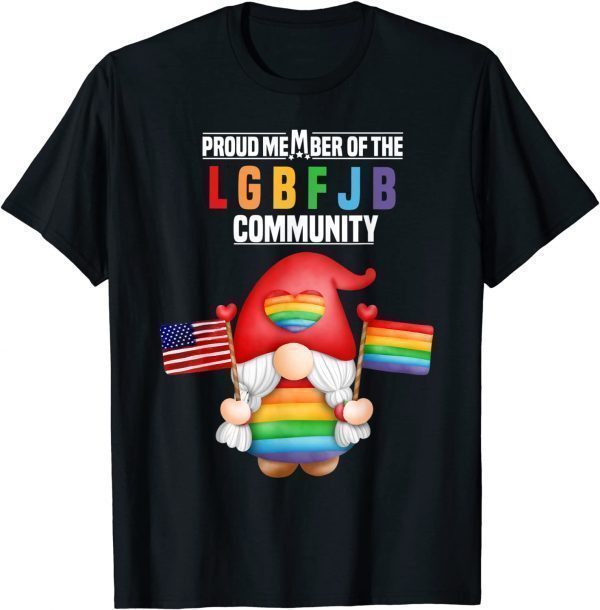 Proud Member Of LGBFJB Community Santa Claus Flag USA&LGBT Classic Shirt