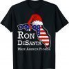 Ron Desanta Desantis 2024 Make America Florida Us Flag Xmas Classic Shirt