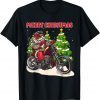 Santa on Motorcycle Christmas Classic Shirt