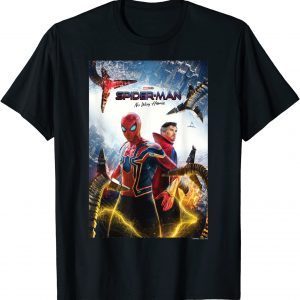 Spider-Man No Way Home Group Shot Face Off Poster T-Shirt