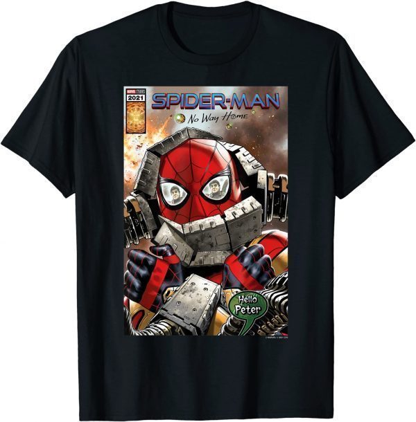 Spider-Man No Way Home Hello Peter Comic Cover 2022 T-Shirt