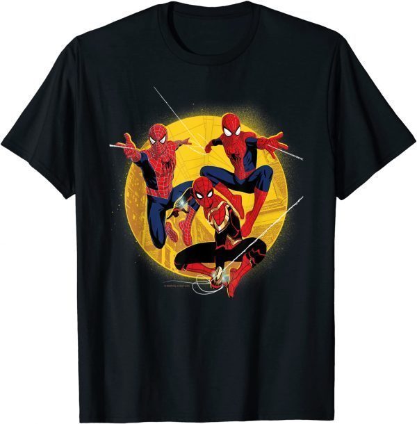 Spider-Man: No Way Home Spider-Men In Action 2022 T-Shirt