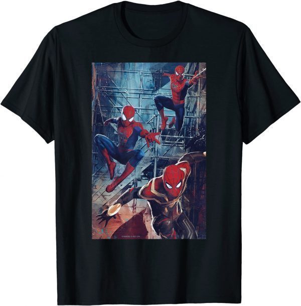 Spider-Man No Way Home Spider-Men Jump Limited Shirt