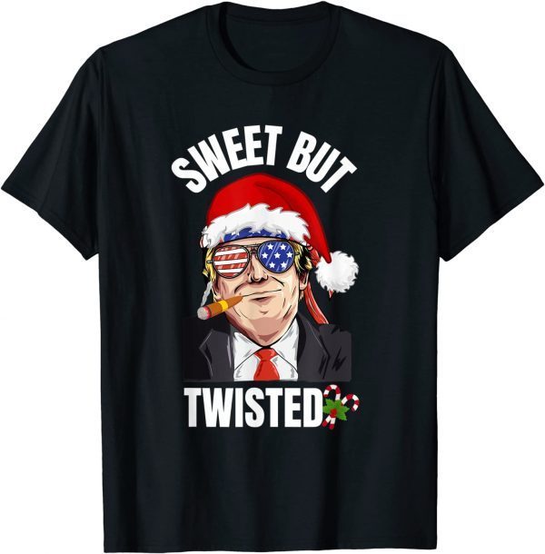 Sweet But Twisted Trump Christmas Holiday Dear Santa Tee Shirt