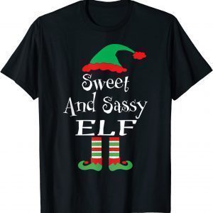 Sweet and Sassy Elf Xmas Family Matching Unisex Shirt