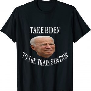 Take Biden To The Train Station Christmas 2022 T-Shirt
