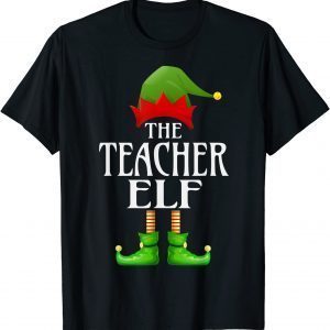 Teacher Elf Xmas Family Matching Group Christmas T-Shirt