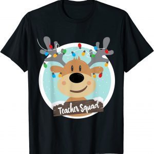 Teacher Squad Reindeer Teacher Christmas Classic Shirt