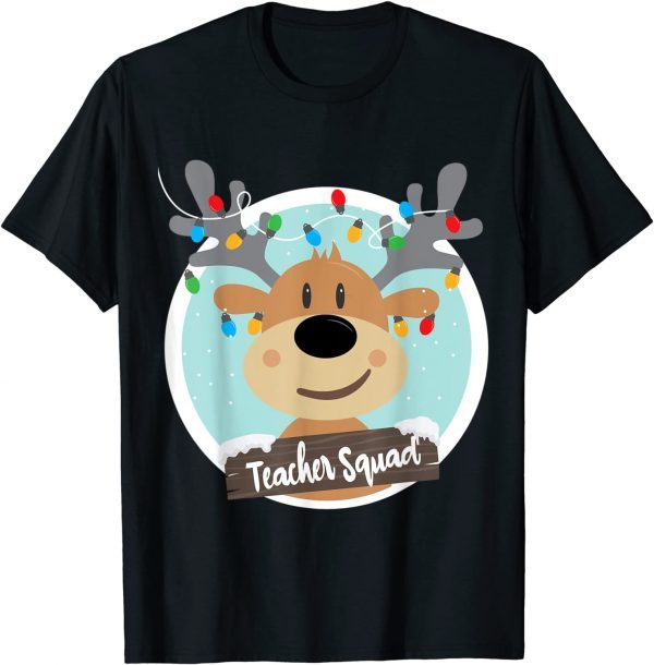 Teacher Squad Reindeer Teacher Christmas Classic Shirt