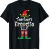 Teacher's Favorite Elf Christmas 2022 Official Shirt
