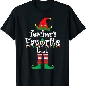 Teacher's Favorite Elf Christmas 2022 Official Shirt