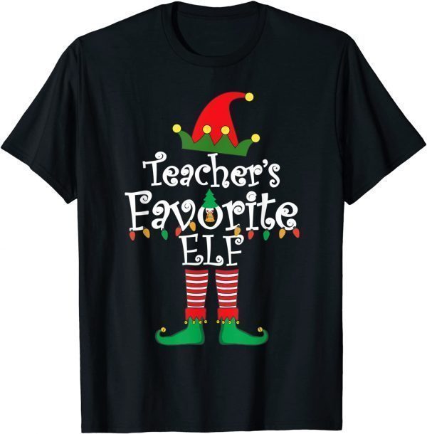 Teacher's Favorite Elf Christmas 2022 Official Shirt