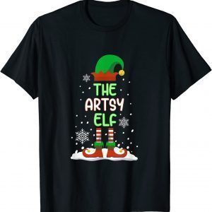 The Artsy Elf Family Matching Christmas Artist Pajama 2022 Shirt