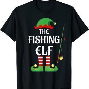 The Fishing Elf Family Matching Group Christmas Gift Shirt