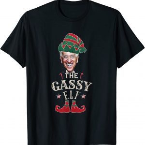 The Gassy Biden Elf Christmas Sarcastic Political Anti Biden 2022 Shirt