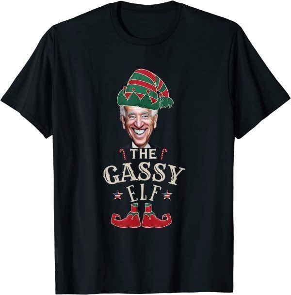 The Gassy Biden Elf Christmas Sarcastic Political Anti Biden 2022 Shirt