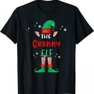 The Granny Elf Matching Family Group Christmas Xmas T-Shirt