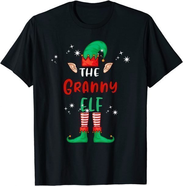 The Granny Elf Matching Family Group Christmas Xmas T-Shirt