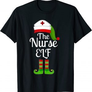 The Nurse Elf Matching Family Christmas Pajama Party 2022 Shirt