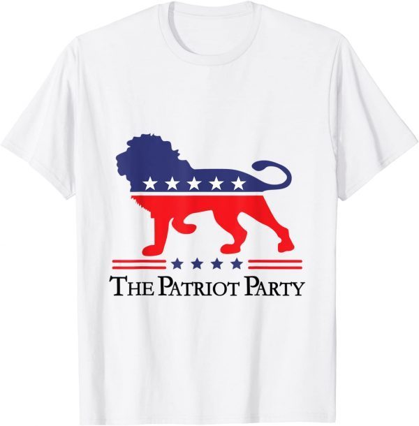 The Patriot Party Lion Conservative Patriotic Apparel For US 2022 Shirt