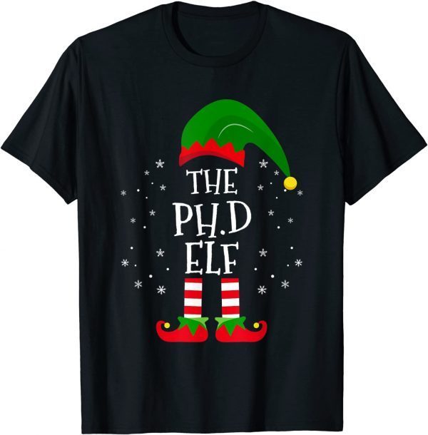 The Ph.D Elf Matching Family Christmas Party Pajama 2022 Shirt