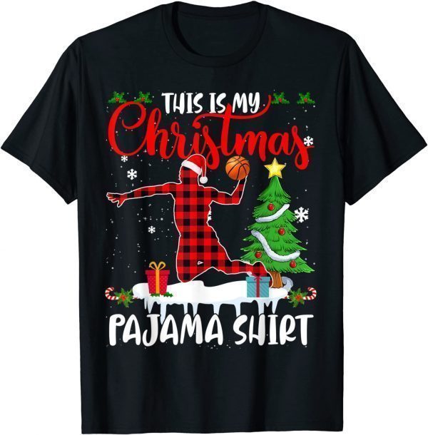 This Is My Christmas Pajama Basketball Player Plaid 2022 Shirt