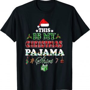 This Is My Christmas Pajama Christmas Lights and Tree 2022 Shirt