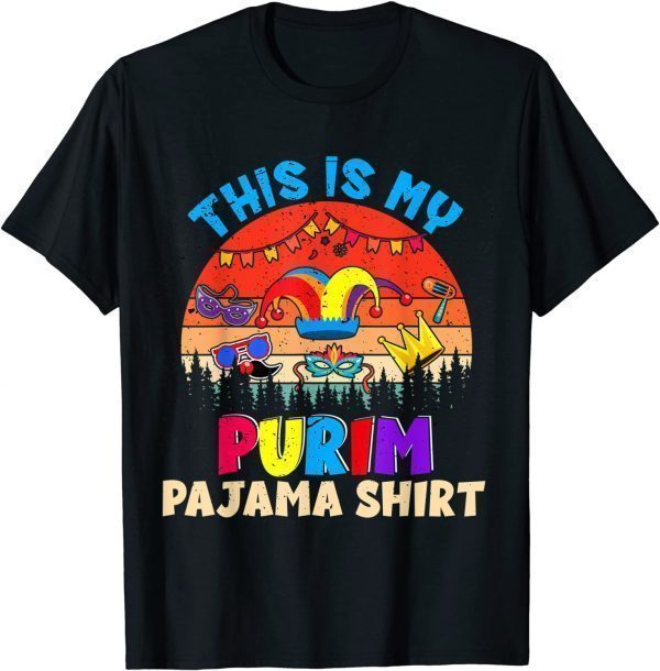 This Is My Purim Pajama Shirt Mardi Gras Lover 2022 Shirt