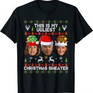 This Is My Ugliest Christmas Anti-Biden Sweater X-mas Tee Shirt