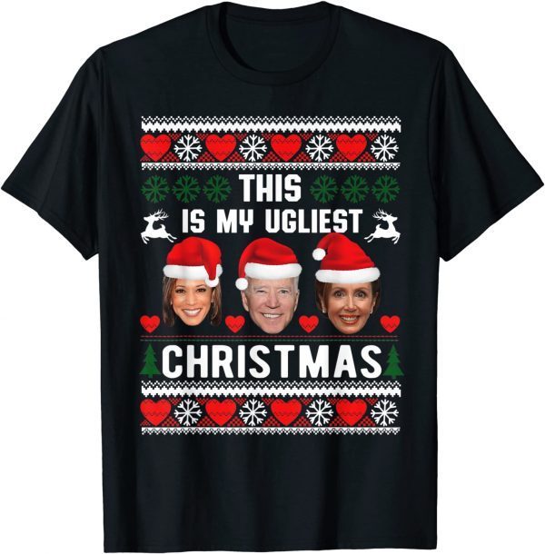 This Is My Ugliest Christmas Anti-Biden Xmas T-Shirt