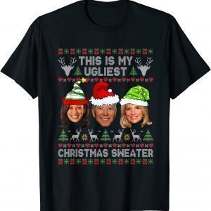 This Is My Ugliest Christmas Biden Santa Elf Sweater Classic Shirt