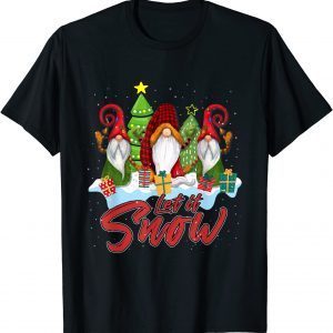 Three Christmas Dwarf Let It Snow T-Shirt