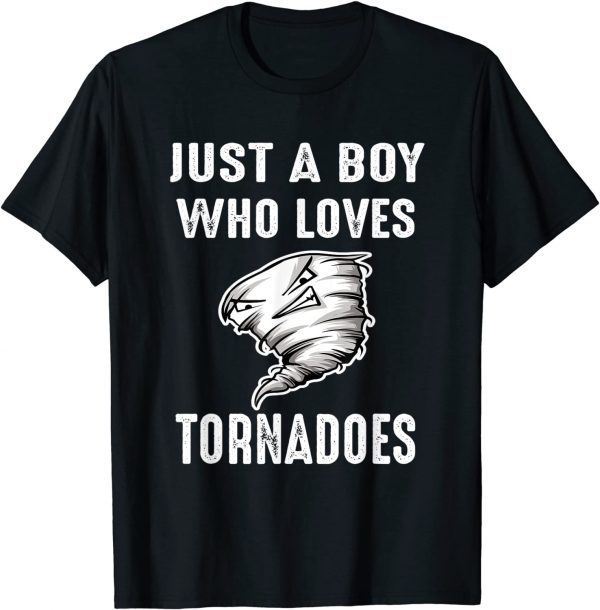 Tornado Storms Just a Boy Kid Hurricane Weather Chaser Classic Shirt