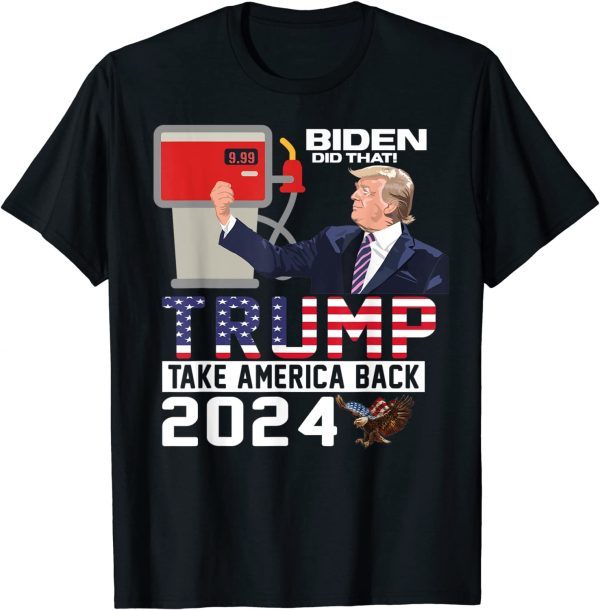 Trump 2024 Flag Anti Joe Biden Mean Tweets Gas 2022 Shirt