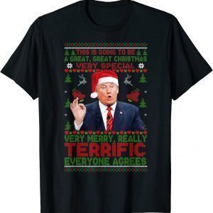 Trump 2024 Great Christmas Special Xmas Ugly Sweater Tee Shirt